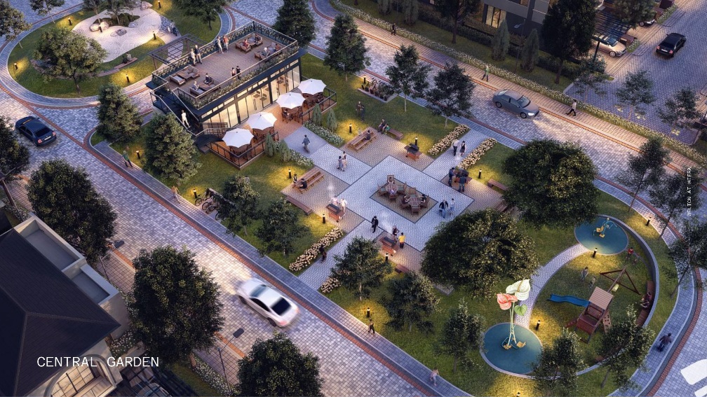 Fasilitas central garden buat penghuni