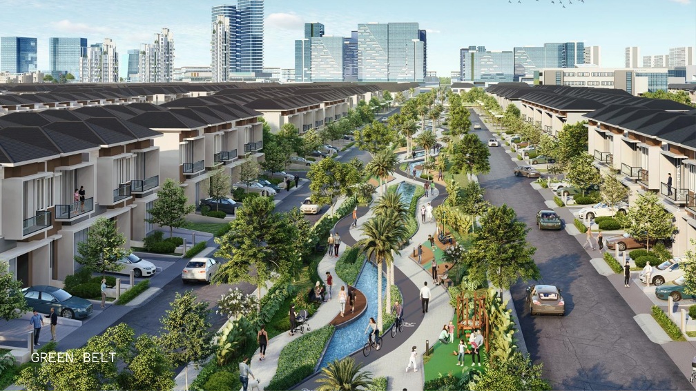 Green belt luas di hiera bsd
